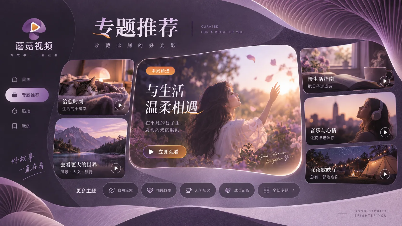 蘑菇视频在线观看主题筛选步骤